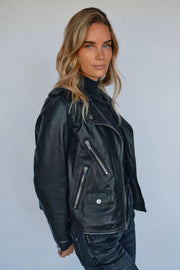 Mitchel Mol Leather Jacket  | Black | Leather fra Mos Mosh