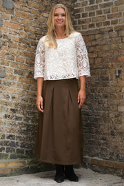 Pauline Skirt 2859 | Brown | Nederdel fra Prepair