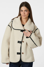 Edmund Teddy Jacket | Ivory | Jakke fra Neo Noir