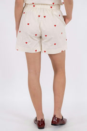 Sakuri Hearts Shorts | Creme | Shorts fra Neo Noir