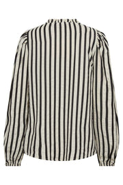 Noto Blouse 204913 | Star Off-White W. Black | Bluse fra Freequent