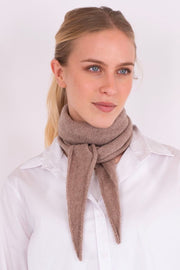 Misty Knit Scarf | Beige Melange | Tørklæde fra Neo Noir