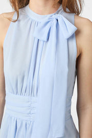 Marli Solid Chiffon Dress | Light Blue | Kjole fra Neo Noir