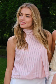 Veda Stripe Top | Rose | Bluse fra Neo Noir