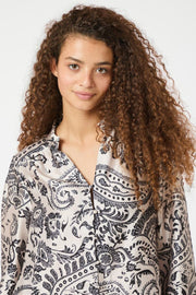 Massima Deco Paisley Blouse | Creme | Bluse fra Neo Noir