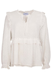 Nartina Ls Blouse | Offwhite | Bluse fra Liberté