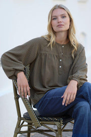 Nella Blouse 2808 | Green | Bluse fra Prepair