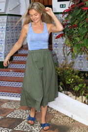 Abbie Skirt | Lt. Army | Nederdel fra Black Colour