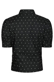 Frannie Dot Shirt | Black | Bluse fra Neo Noir