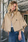 Francis Crop Cape Jacket 30272 | Khaki | Jakke fra Co'couture