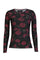 Mesh Ls Tshirt | Black Pink Rose | Bluse fra Liberté