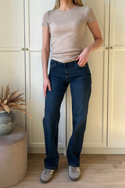 Molly Jeans | Dark Blue Denim | Jeans fra French Laundry