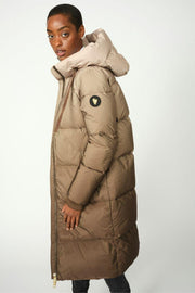Nova Dip Dye Down Jacket | Savannah Tan | Jakke fra Mos Mosh