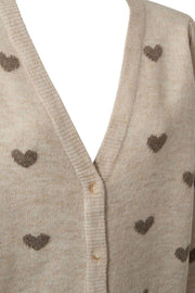 Faith Cardigan 206654 | Moonbeam Mel W Desert T Mel | Strickjacke von Freequent