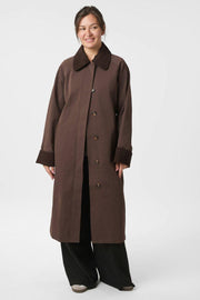 Anneli Cordmantel | Braun | Jacke von Neo Noir
