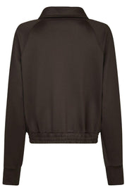 Vera Track Suit Blouse | Dark Brown | Bluse fra Neo Noir