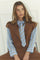 Amora Stripe Tie Shirt 35918 | Pale Blue | Bluse fra Co'couture
