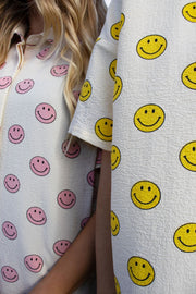 Sara-Ss-Shirt | Yellow Smiley | Bluse fra Liberté