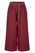 Fiorella Pants W. Stitching | Burgundy – nedsat