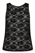 Isa Spitzen-Tanktop | Schwarz | Bluse von Liberté