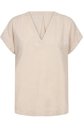 Chloe Tee Top | Sand | Skjorte fra French Laundry – nedsat