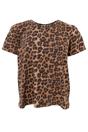 Zelda S/S Leo T-Shirt | Leopard | T-Shirt fra Black Colour