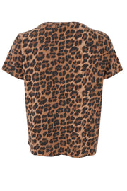 Zelda S/S Leo T-Shirt | Leopard | T-Shirt fra Black Colour