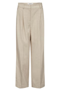 Leena Linen Pleat Pant 41063 | Bone | Bukser fra Co'couture