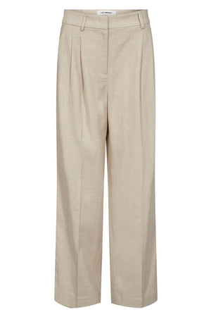 Leena Linen Pleat Pant 41063 | Bone | Bukser fra Co'couture