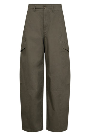 Evelyn Barrel Pant 41082 | Army | Bukser fra Co'couture