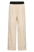 Tenga Logo Emb Pant 41099 | Bone | Bukser fra Co'couture – nedsat