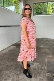 Sunrise Crop TieCC Line Dress | Bubblegum | Kjole fra Co'couture