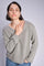 Bine LS V-neck Knit  | Shadow | Strik fra Mos Mosh