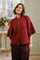 Benuta Fluffy Knit Cardigan | Dark Red | Strik fra Neo Noir