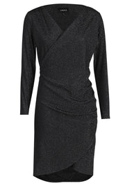 Nuno Ls Wrap Dress | Black | Kjole fra Liberté