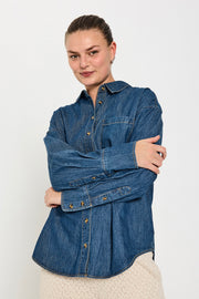 Lisea Shirt 205483 | Medium Blue Denim | Skjorte fra Freequent