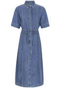 Agnes Midi Dress | Blå | Kjole fra Statebird – nedsat
