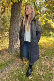 Nova Dip Dye Down Jacket | Fir Green | Jakke fra Mos Mosh