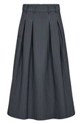 Salvie Anya Pleat Skirt 44016 | Denim blue | Nederdel fra Co'couture
