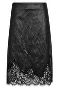 Gitt Lace Midi Skirt 44045 | Black | Nederdel fra Co'couture