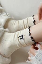 Caia Socks | Black | Strømper fra By Timm