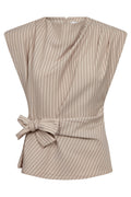 Salvie Pleat Top 45068 | Bone | Top fra Co'couture
