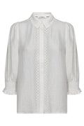 Tassy Lace SS Shirt 45073 | White | Top fra Co'couture