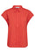 Elaracc Slit Back Ss Shirt | Flame | Skjorte fra Co'Couture