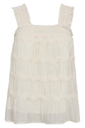 Jerrycc Smock Strap Top | Off White | Top fra Co'Couture