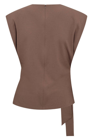 Falcon Pleat Top 45182 | Walnut | Top fra Co'couture