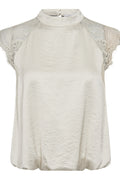 Idun Lace Ballon Top 45185 | Off white | Top fra Co'couture