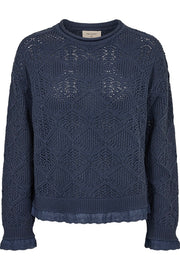 Cotla Pullover 204662 | Vintage Indigo | Strik fra Freequent