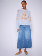 Janet Shane Skirt   | Blue | Nederdel fra Mos Mosh