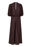 Hera SS Puff Dress 46093 | Dark Brown | Kjole fra Co'couture